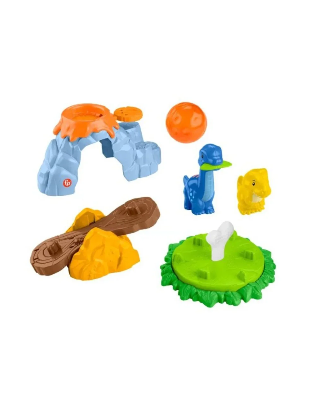 Fisher-Price Little People Spin & Play Dinosaur Playground Toy Set For Ages 1-5